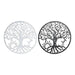 Wall Decoration DKD Home Decor Black Metal White Indian Man Moon (2 Units) (60 x 1 x 60 cm) - Декорация и