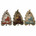 Wall Decoration DKD Home Decor Blue Red Golden Buddha Oriental 19 x 3,1 x 26,5 cm (3 Pieces) - Декорация и