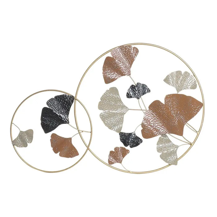 Wall Decoration DKD Home Decor Golden Metal Terracotta Leaf of a plant (103,5 x 7 x 67 cm) - Декорация и