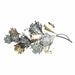 Wall Decoration DKD Home Decor Grey Golden Metal (65 x 10 x 134.6 cm) - Декорация и Осветление<<<Дом
