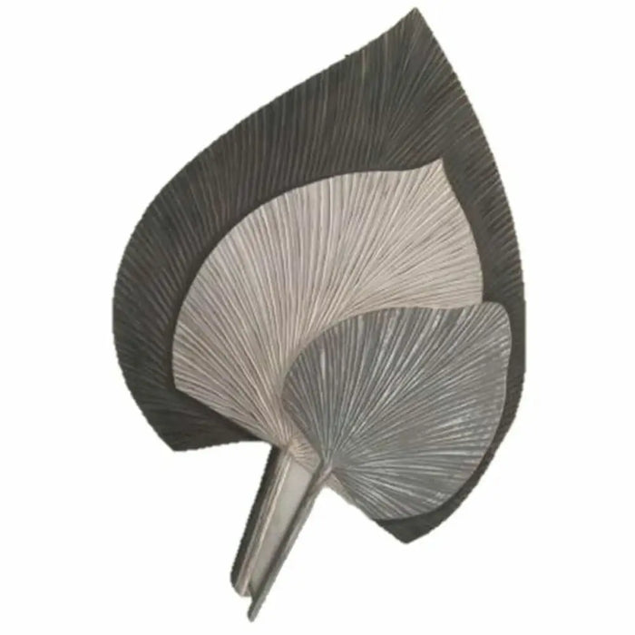 Wall Decoration DKD Home Decor Grey MDF Wood Leaf of a plant (59 x 2 x 91 cm) - Декорация и Осветление<<<Дом