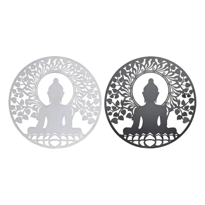 Wall Decoration DKD Home Decor Metal Buddha (2 Units) (60 x 1 x 60 cm) - Декорация и Осветление<<<Дом