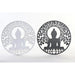 Wall Decoration DKD Home Decor Metal Buddha Oriental (2 Units) (40 x 1 x 40 cm) - Декорация и Осветление<<<Дом