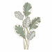 Wall Decoration DKD Home Decor Metal White Green Modern Leaf of a plant (57 x 5,7 x 103 cm) - Декорация и