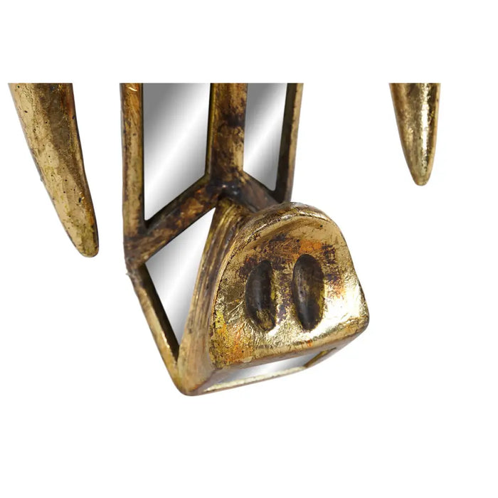 Wall Decoration DKD Home Decor Mirror Elephant Golden Resin (41 x 11 x 38 cm) - Декорация и Осветление<<<Дом