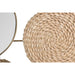 Wall Decoration DKD Home Decor Mirror Natural Metal Brown Copper Fibre (72 x 3,5 x 74 cm) - Декорация и