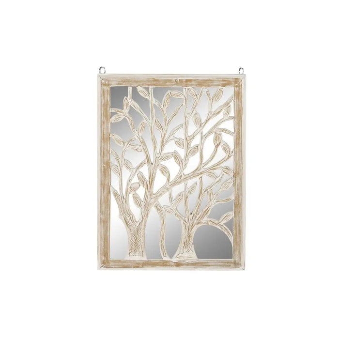 Wall Decoration DKD Home Decor Mirror Tree White MDF Wood (45 x 2,5 x 65 cm) - Декорация и Осветление<<<Дом