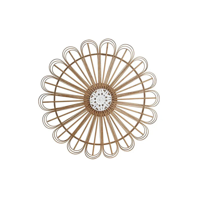 Wall Decoration DKD Home Decor White Brown Natural Urban 70 x 1.5 x 70 cm 70 x 1,5 x 70 cm 73 x 1,5 x 73 cm - Декорация