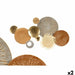 Wall Decoration Gift Decor Brown Grey Metal Paper Natural Fibre 90,2 x 5,7 x 47 cm (2 Units) - Декорация и