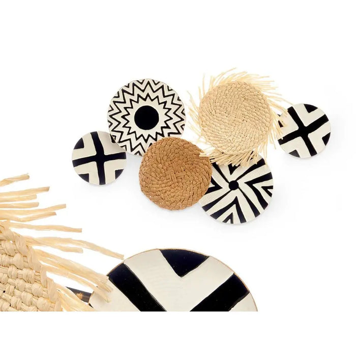 Wall Decoration Gift Decor White Brown Black Metal 60 x 40 x 5 cm (6 Units) - Декорация и Осветление<<<Дом