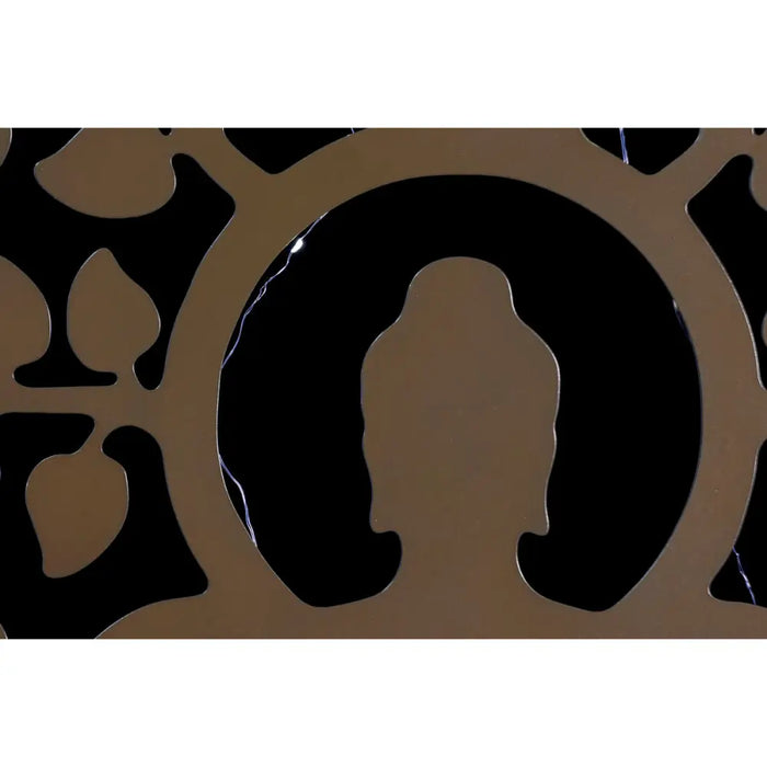 Wall Decoration Home ESPRIT Black Golden Buddha Oriental 100 x 1 x 100 cm (2 Units) - Декорация и Осветление<<<Дом