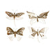 Wall Decoration Home ESPRIT Golden Butterfly 43 x 2 x 33 cm (4 Units) - Декорация и Осветление<<<Дом