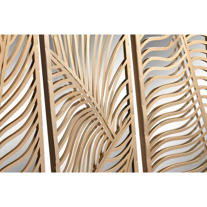 Wall Decoration Home ESPRIT Golden Leaf of a plant 72 x 1,5 x 68 cm - Други артикули за декорация<<<Декорация и