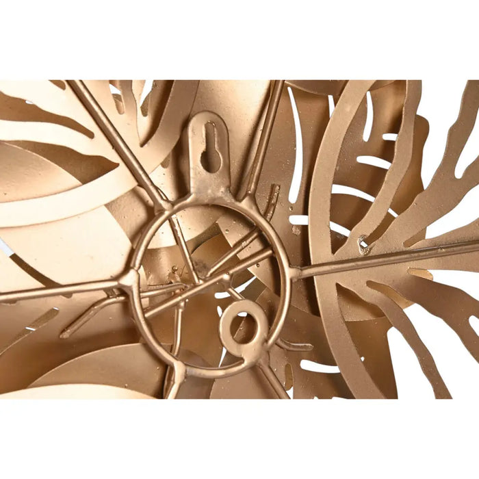 Wall Decoration Home ESPRIT Golden Modern Flower 51 x 6 x 51 cm (2 Units) - Декорация и Осветление<<<Дом