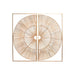 Wall Decoration Home ESPRIT Golden Natural 50 x 2 x 100 cm (2 Pieces) - Декорация и Осветление<<<Дом