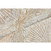 Wall Decoration Home ESPRIT White Golden Modern Stripped 120 x 3,5 x 120 cm - Декорация и Осветление<<<Дом