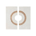 Wall Decoration Home ESPRIT White Natural Circle Scandi 120 x 6 x 120 cm (2 Pieces) - Декорация и Осветление<<<Дом