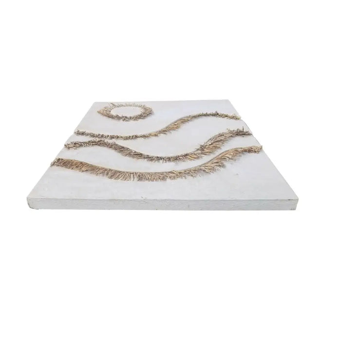 Wall Decoration Home ESPRIT White Natural Scandi 80 x 5 x 120 cm - Декорация и Осветление<<<Дом