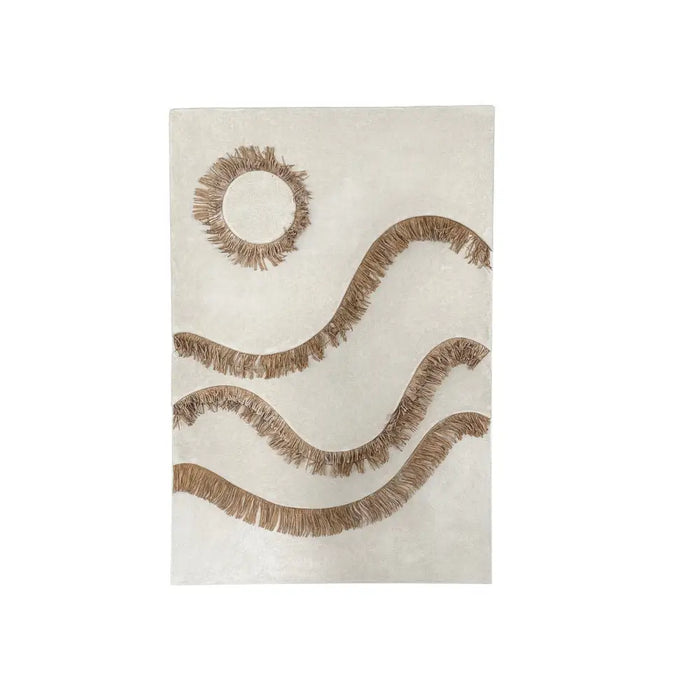 Wall Decoration Home ESPRIT White Natural Scandi 80 x 5 x 120 cm - Декорация и Осветление<<<Дом