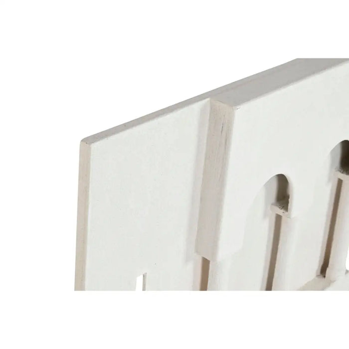 Wall Decoration Home ESPRIT White Scandi 80 x 6,5 x 80 cm - Декорация и Осветление<<<Дом Градина<<<BigBuy&&&Други