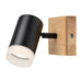 WALL GU10 BLACK/WOOD RABALUX TORAS - Аплици<<<Вътрешно осветление<<<Мебели и интериор<<<Praktiker&&&Аплици<<<Вътрешно