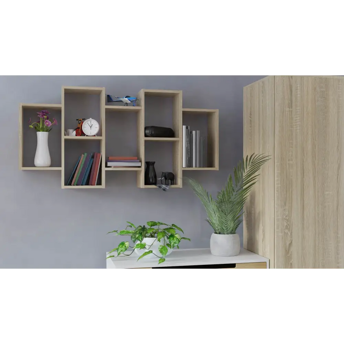 Wall-hung bookcase Bilbao 7.0 Wall Shelves Sonoma Oak - Furniture wooden shelvesPOL-DRE<<<Furniture