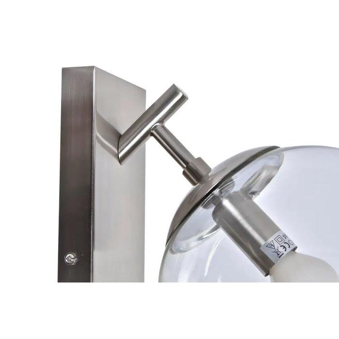 Wall Lamp DKD Home Decor 25W Crystal Silver Metal 220 V (20 x 25 x 27 cm) - Декорация и Осветление<<<Дом