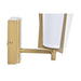 Wall Lamp DKD Home Decor Crystal Golden Metal Polyester White (30 x 18 x 23 cm) - Декорация и Осветление<<<Дом