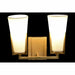 Wall Lamp DKD Home Decor Crystal Golden Metal Polyester White (30 x 18 x 23 cm) - Декорация и Осветление<<<Дом