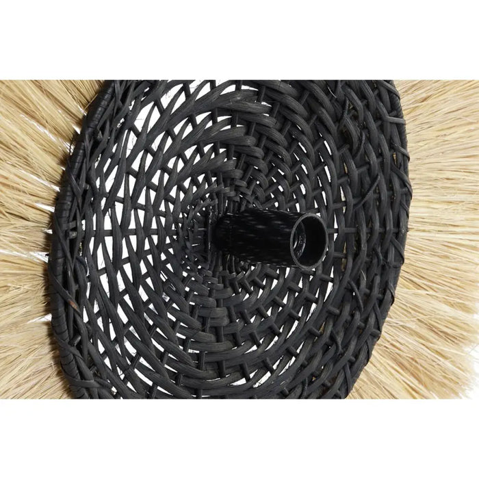 Wall Lamp DKD Home Decor Natural Black Colonial Iron 220 V 25 W Jute (42 x 9 x 42 cm) - Декорация и Осветление<<<Дом