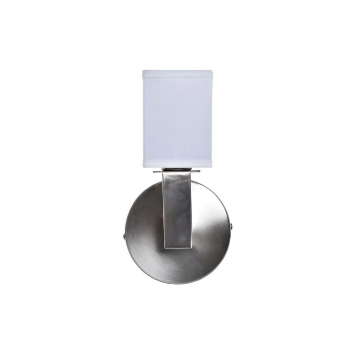 Wall Lamp DKD Home Decor Silver Metal Polyester White 220 V 40 W (12 x 10 x 22 cm) - Декорация и Осветление<<<Дом