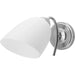 Wall Light Activejet NIKITA 1P Nikiel White nickel Metal Glass 60 W 220-240 V 26 x 12 x 12,5 cm 30 x 12 x 15 cm (1