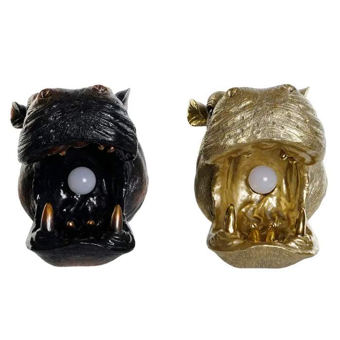 Wall Light DKD Home Decor Copper Golden 50 W Colonial Hippopotamus 220 V 35 x 23 x 34 cm (2 Units) - Декорация и