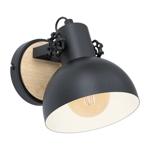 WALL LIGHT E27 BLACK EGLO LUBENHAM - Аплици<<<Вътрешно осветление<<<Мебели и интериор<<<Praktiker&&&Аплици<<<Вътрешно