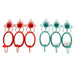 Wall mirror DKD Home Decor 37 x 38 x 8,5 cm (3 Pieces) (2 Units) - Декорация и Осветление<<<Дом