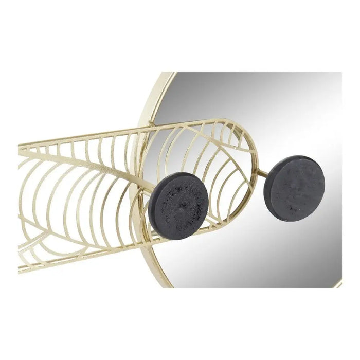 Wall mirror DKD Home Decor Black Golden 44 x 7 x 25 cm - Декорация и Осветление<<<Дом