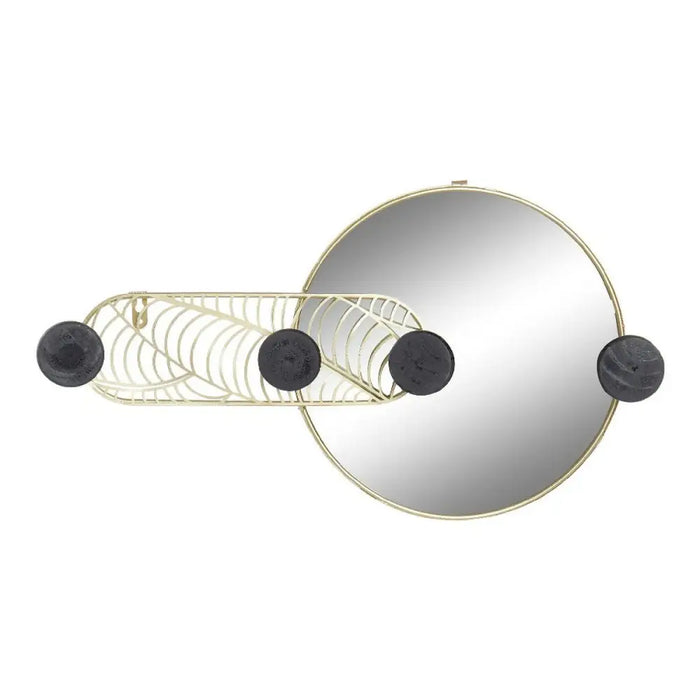 Wall mirror DKD Home Decor Black Golden 44 x 7 x 25 cm - Декорация и Осветление<<<Дом