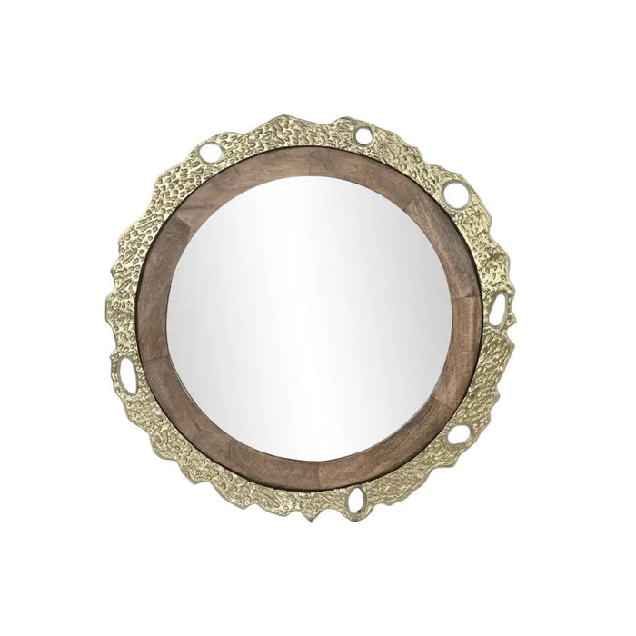 Wall mirror DKD Home Decor Brown Golden 78,5 x 2,5 x 78,5 cm - Декорация и Осветление<<<Дом
