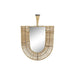 Wall mirror DKD Home Decor Brown Natural Fan Tropical 50 x 2,5 x 72 cm 52 x 2,5 x 72 cm - Декорация и Осветление<<<Дом