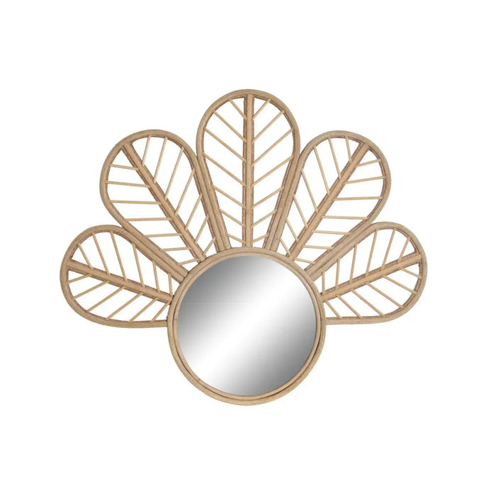 Wall mirror DKD Home Decor Brown Natural Flower Tropical 69 x 2 x 60 cm - Декорация и Осветление<<<Дом