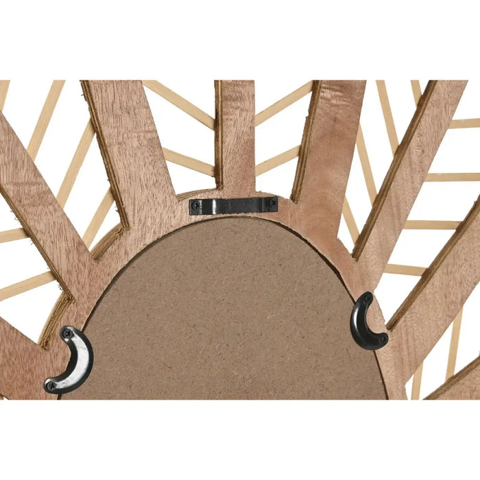 Wall mirror DKD Home Decor Brown Natural Tropical Leaf of a plant 60 x 2 x 67 cm - Декорация и Осветление<<<Дом
