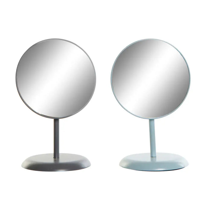 Wall mirror DKD Home Decor Metal Dark grey Light grey 2 Units (17 x 17 x 27,7 cm) - Декорация и Осветление<<<Дом