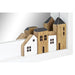 Wall mirror DKD Home Decor White Houses Urban 36 x 4 x 60 cm - Декорация и Осветление<<<Дом