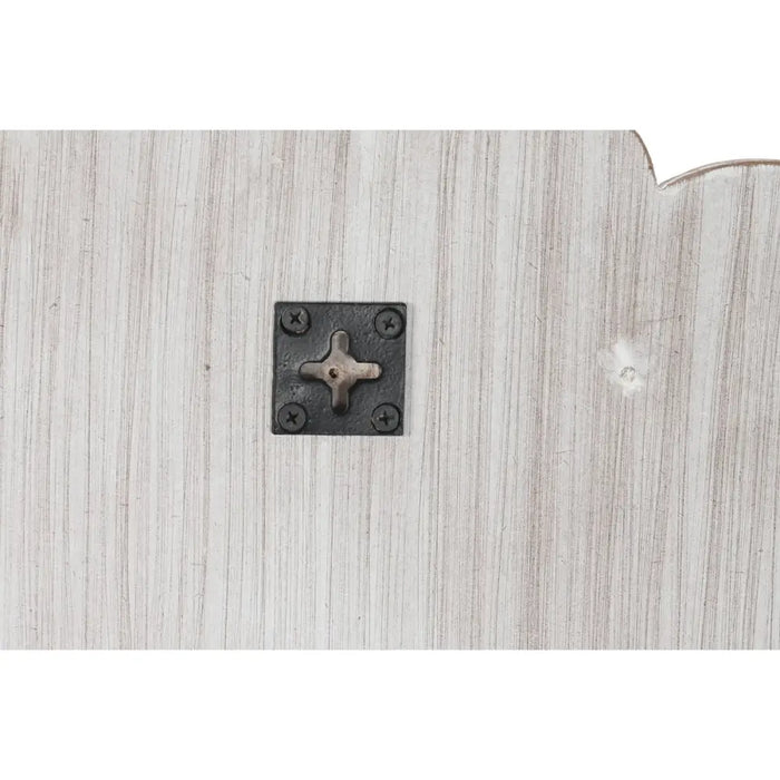 Wall mirror DKD Home Decor White Natural Indian Man Stripped 90 x 1,5 x 90 cm (90 Pieces) - Декорация и
