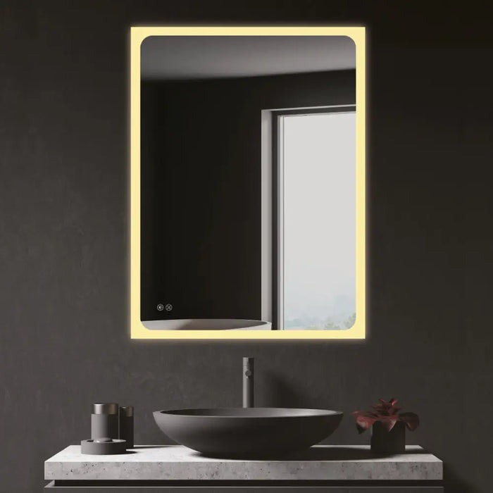 Wall mirror EDM 32435 20 W 80 x 60 cm Rectangular LED Light - Баня<<<Дом Градина<<<BigBuy&&&Аксесоари и