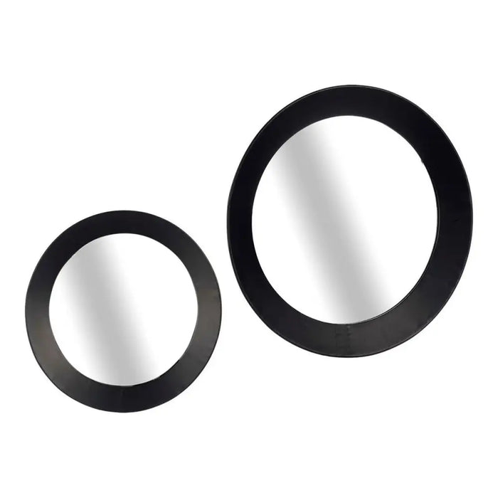 Wall mirror Gift Decor Black 80 x 7,5 x 80 cm Circle (80 Pieces) - Декорация и Осветление<<<Дом