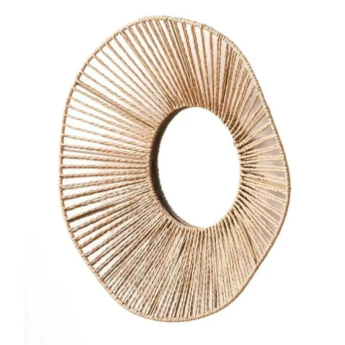 Wall mirror Gift Decor Natural Waves 41 x 8 x 41 cm (6 Units) - Декорация и Осветление<<<Дом