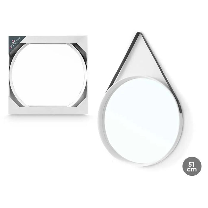 Wall mirror Gift Decor White 51 x 4,5 x 76 cm (6 Units) - Декорация и Осветление<<<Дом