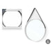 Wall mirror Gift Decor White 51 x 4,5 x 76 cm (6 Units) - Декорация и Осветление<<<Дом