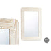Wall mirror Gift Decor White Brown 90 x 60 x 2 cm Rectangular - Декорация и Осветление<<<Дом